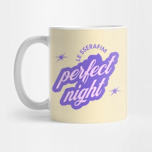 Le Sserafim perfect night typography kpop fear not | Morcaworks Mug